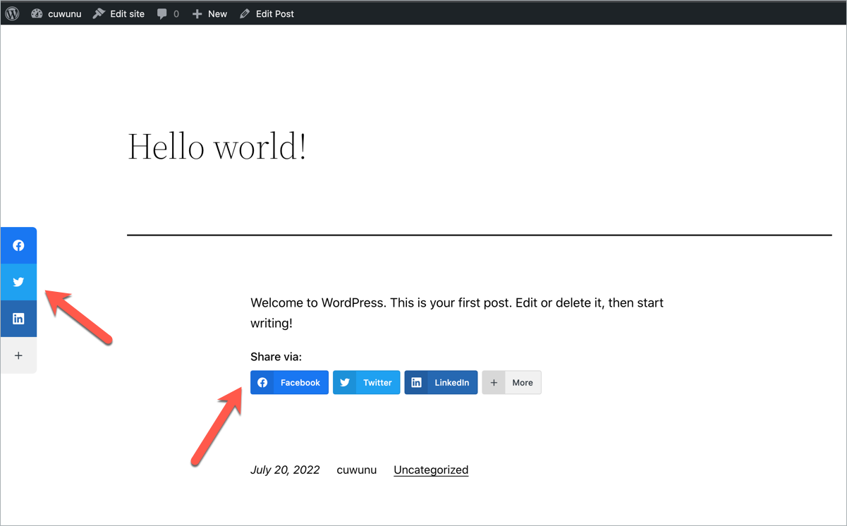How to Add Social Share Buttons in WordPress (3 Easy Ways)