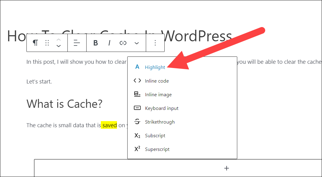 How To Highlight Text In WordPress (3 Easy Ways)