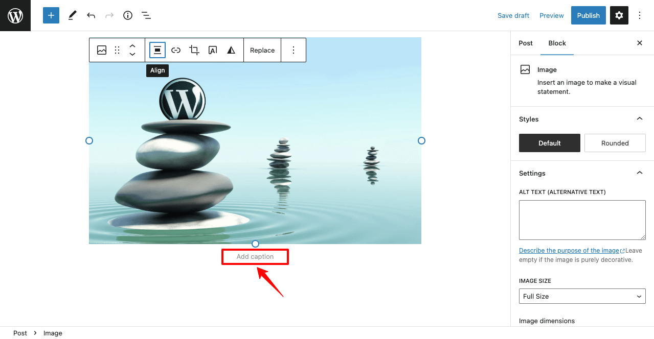 Add Caption to Uploaded Images in WordPress