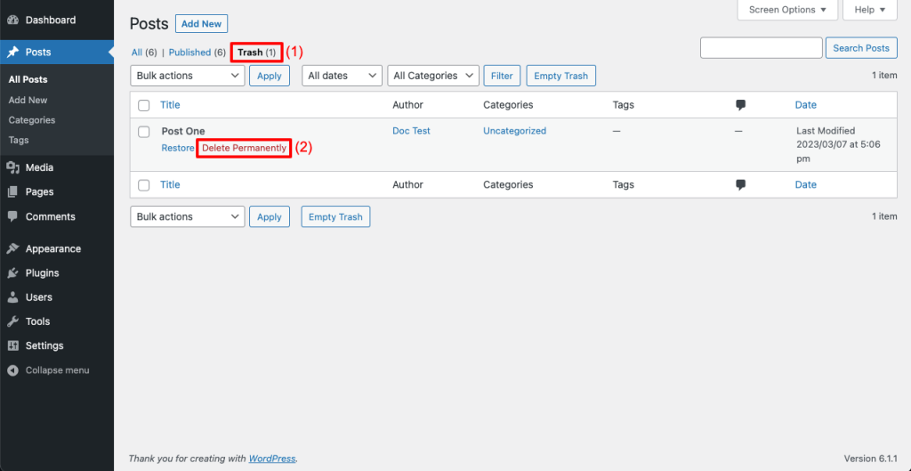 How to Delete a Post or Page in WordPress: 3 Easy Methods