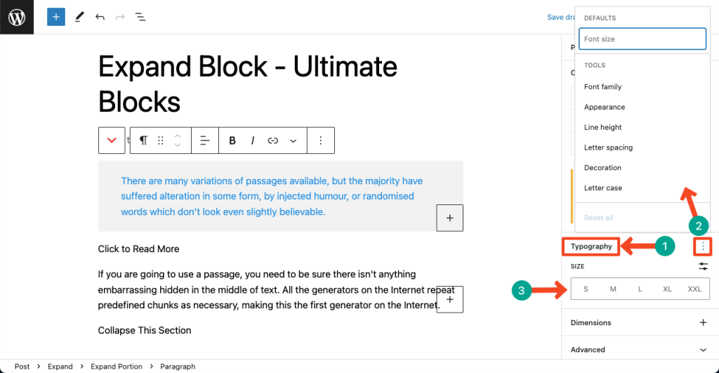 How to Use the Expand Block - Ultimate Blocks