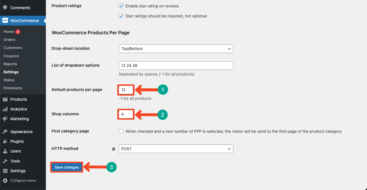 Change the WooCommerce Product Per Page by Plugin