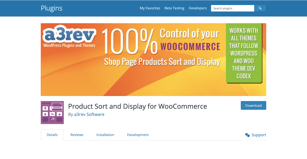 Product Sort and Display for WooCommerce