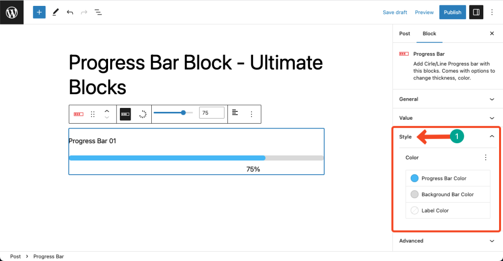 How to Use the Progress Bar Block Ultimate Blocks