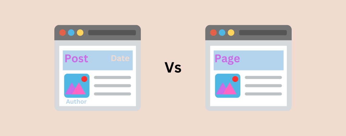wordpress post vs page