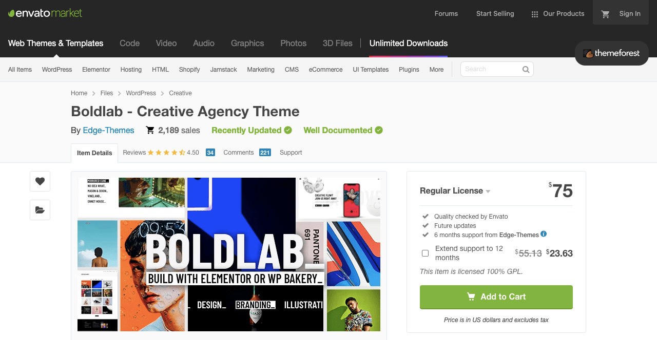 Boldlab WordPress Agency Theme