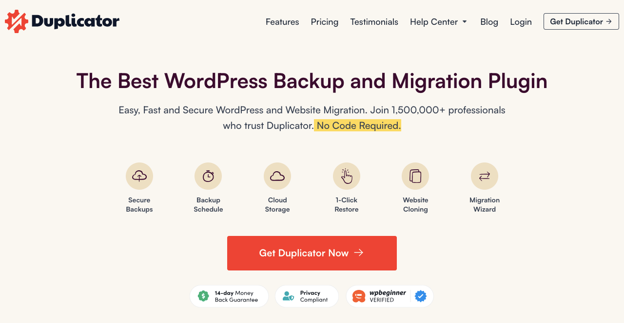 Duplicator WordPress Migration Plugin