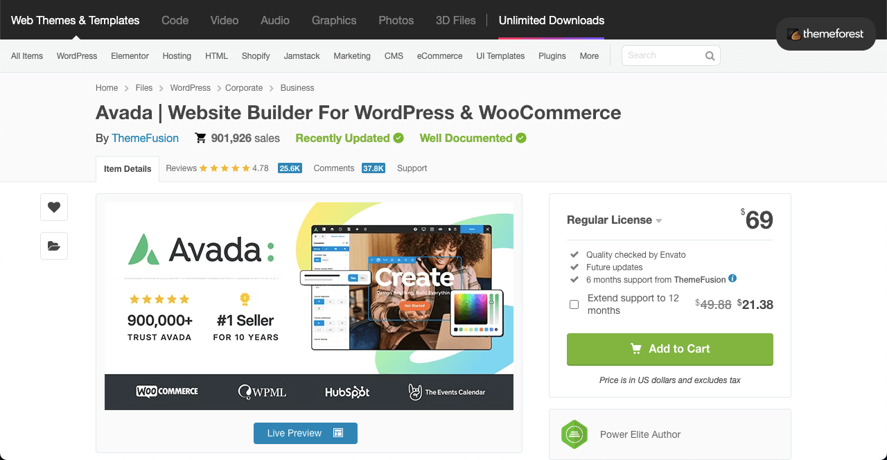 Avada Website Builder For WordPress and WooCommerce