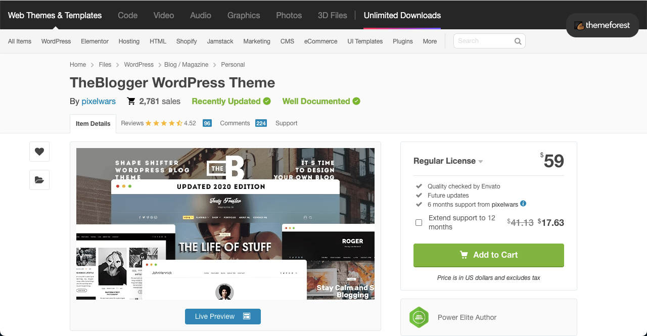 TheBlogger WordPress Theme