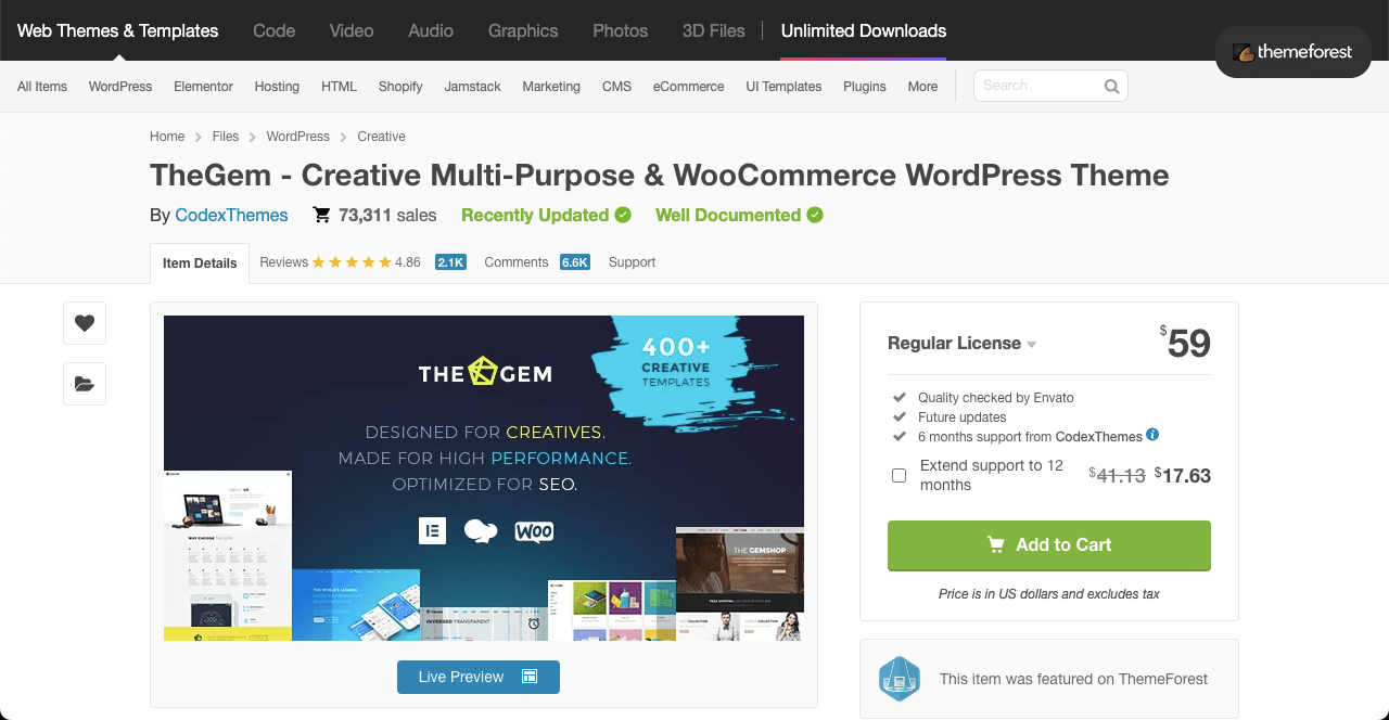 TheGem - Creative Multi-Purpose and WooCommerce WordPress Theme
