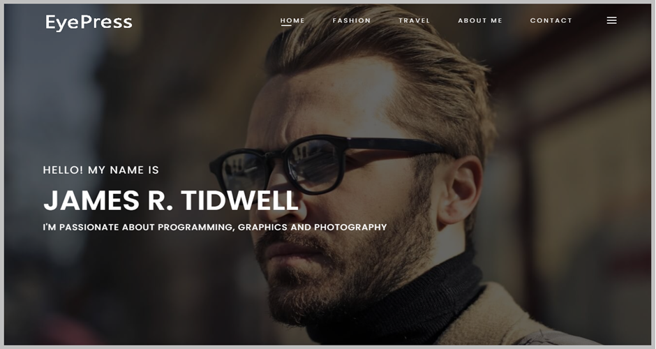 biography website template free download