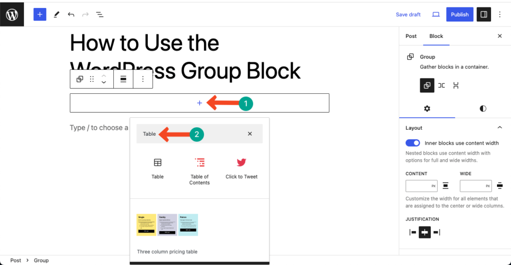 How to Use the WordPress Group Block (Gutenberg)