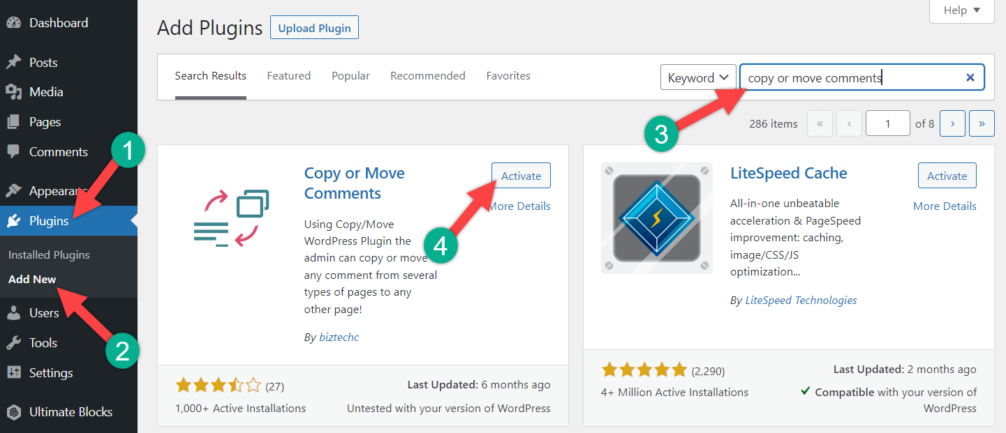How to Copy or Move Comments Between WordPress Posts