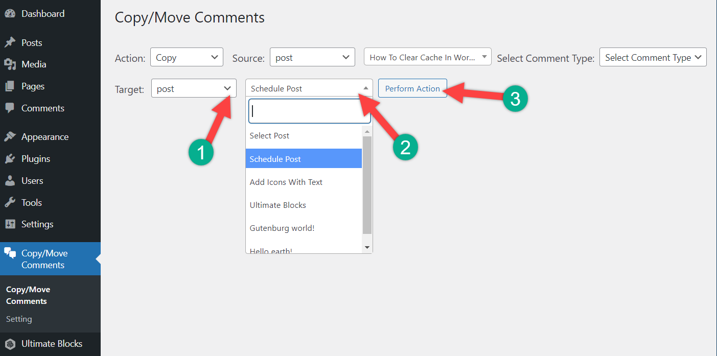 How to Copy or Move Comments Between WordPress Posts