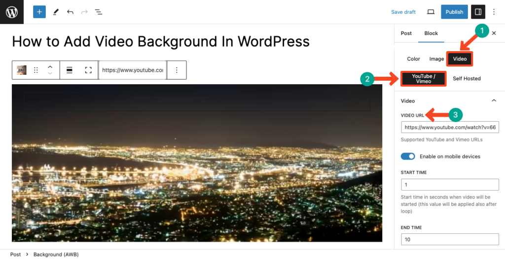 How to Add Video Background In WordPress