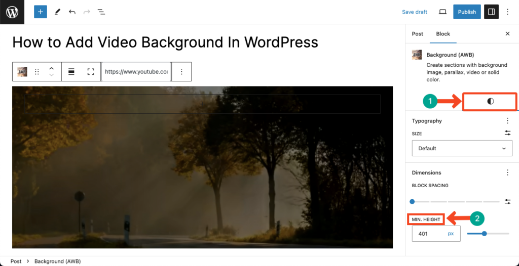 How to Add Video Background In WordPress
