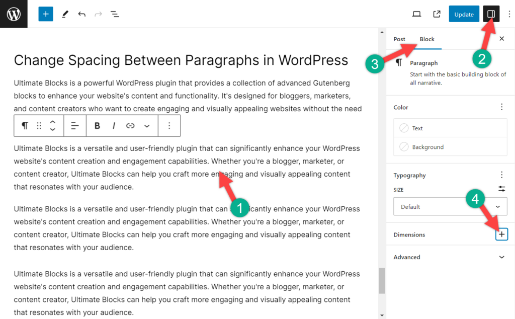 how-to-change-spacing-between-paragraphs-in-wordpress