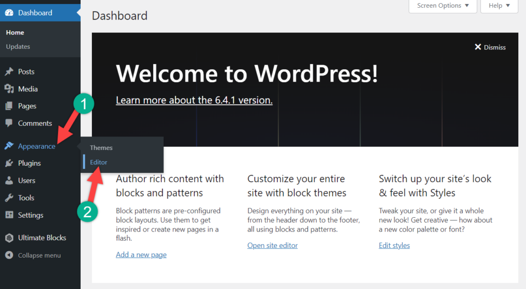 Where is the Styles Tab in WordPress Block Editor?