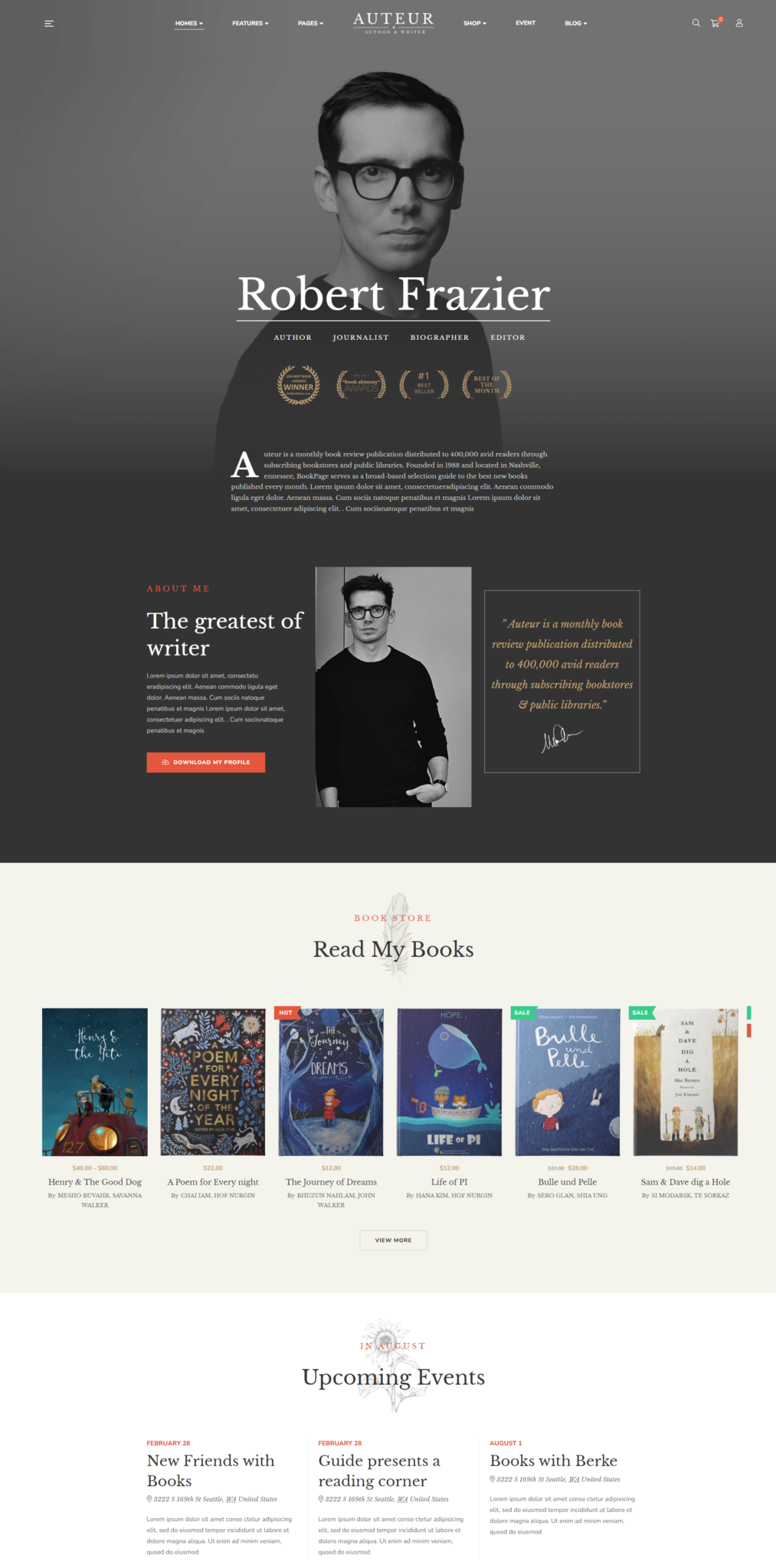 10 Best WordPress Themes for Authors and Writers (2026)