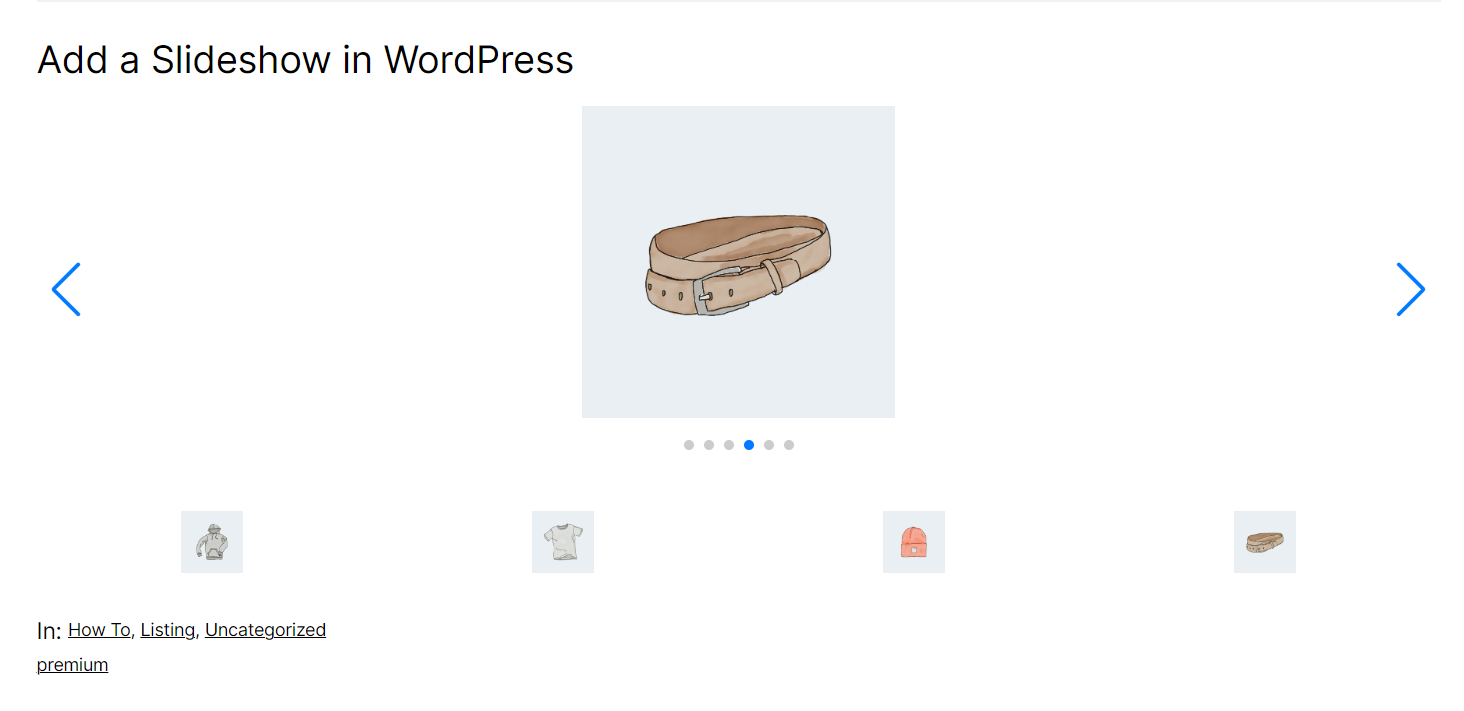 How to Add a Slideshow in WordPress
