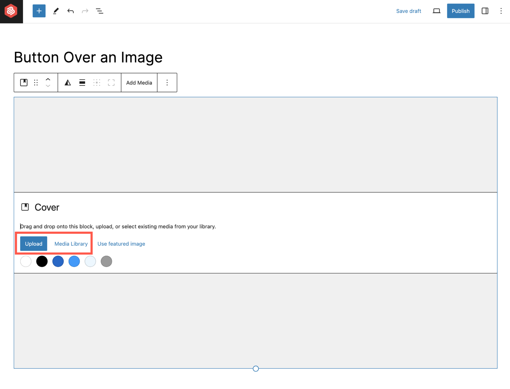 How to Add a Button Over an Image in WordPress