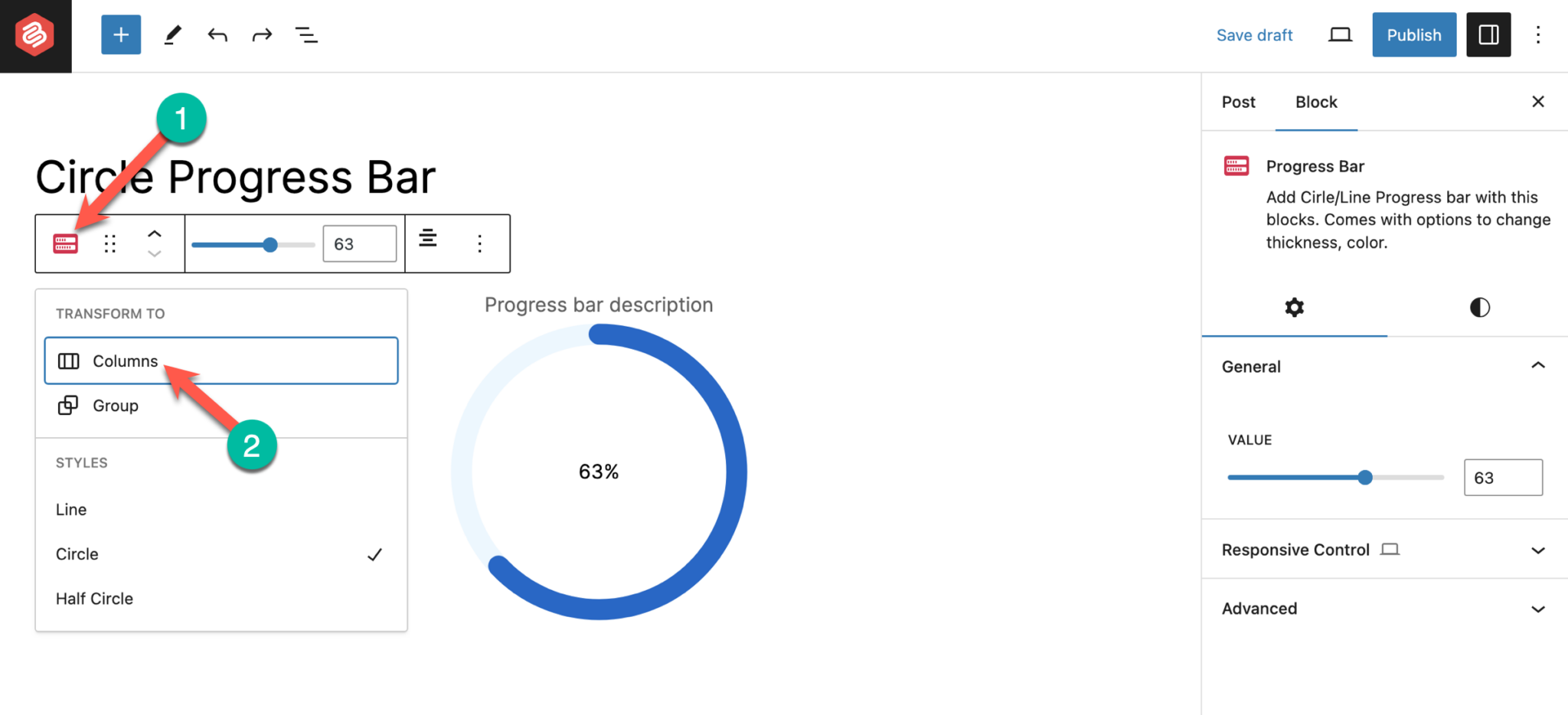 How To Add Circle Progress Bars In WordPress