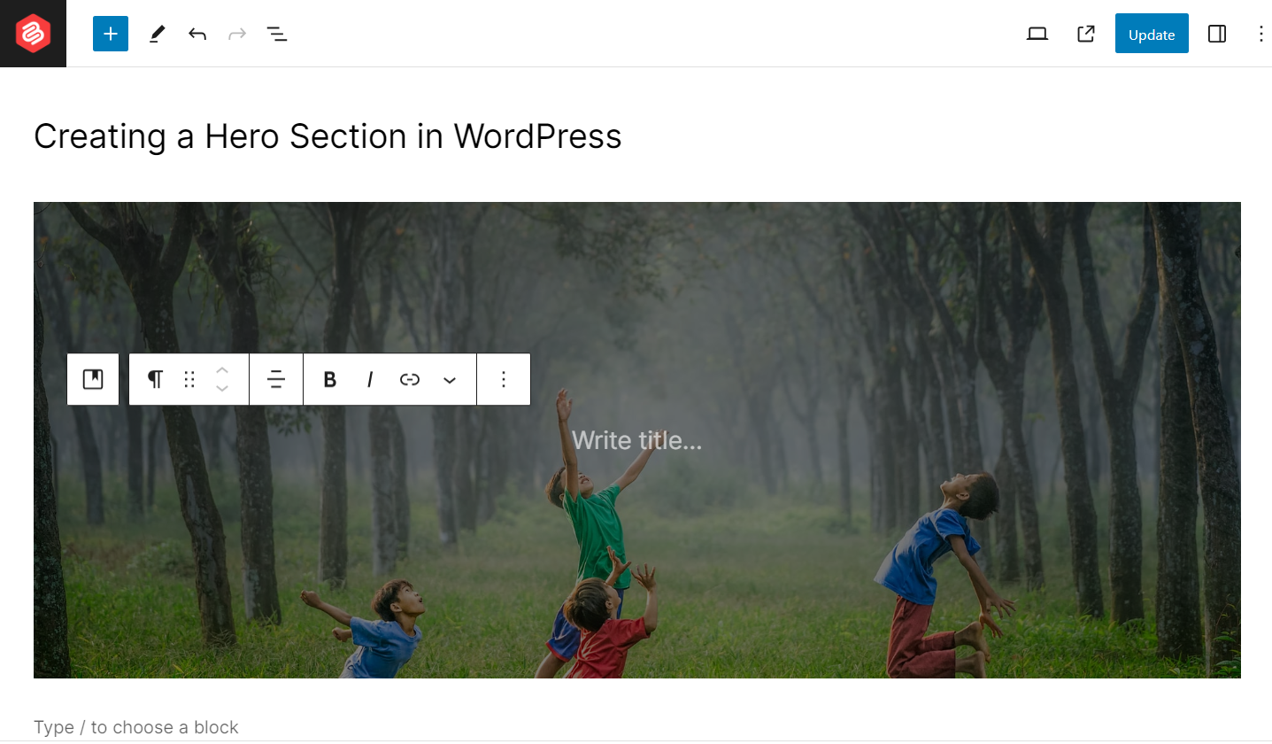How to Create a Hero Section in WordPress