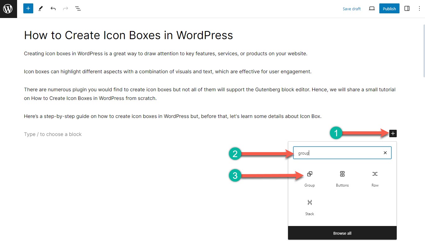 How to Create Icon Boxes in WordPress (3 Easy Steps)