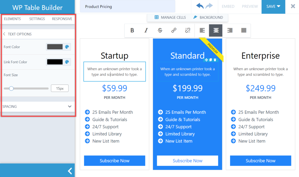 How to Create a Pricing Table With Toggle Switch in WordPress